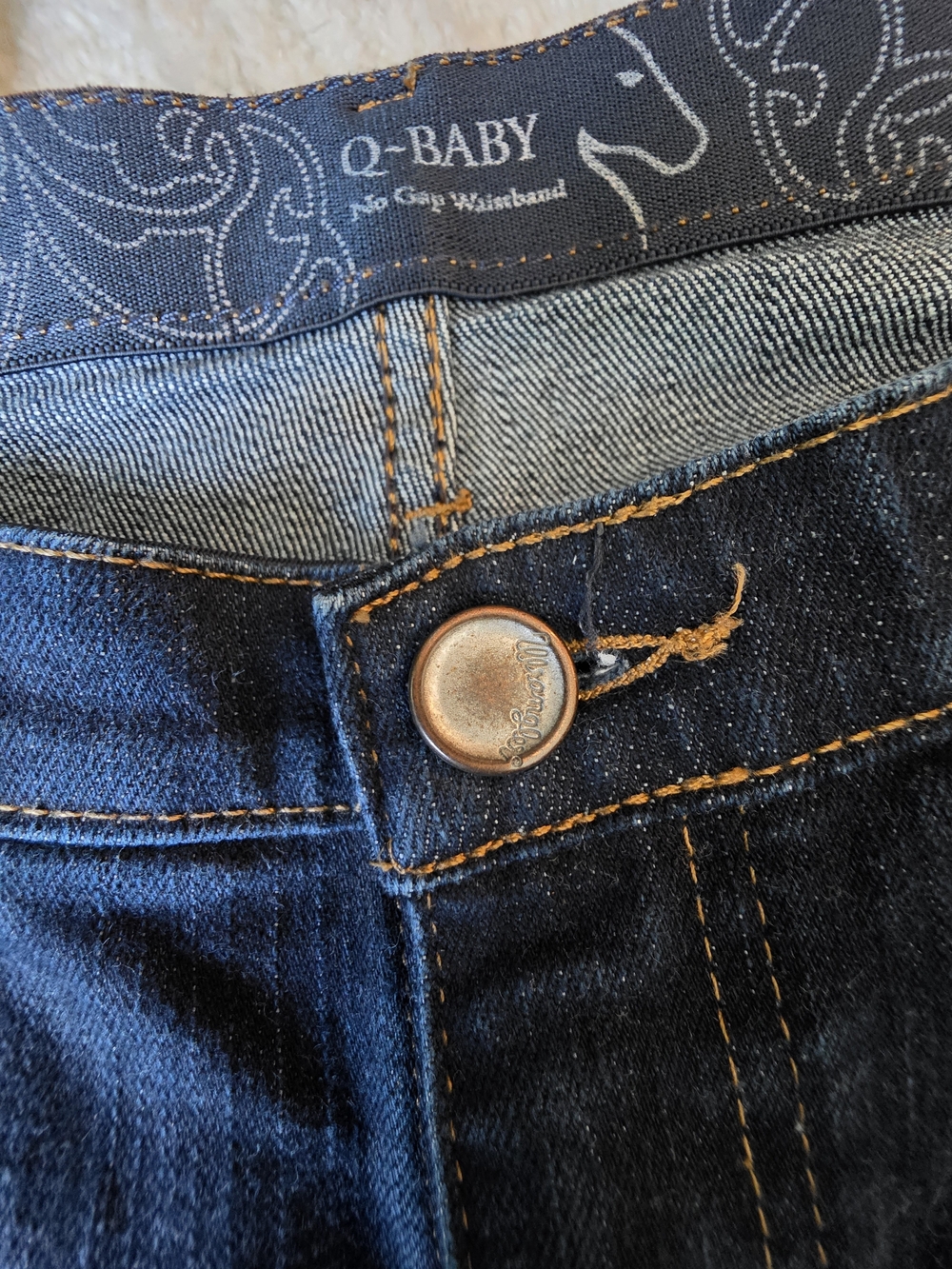 Women's Dark Blue Bootcut Jeans - Picture 4 of 15